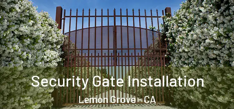 Security Gate Installation Lemon Grove - CA